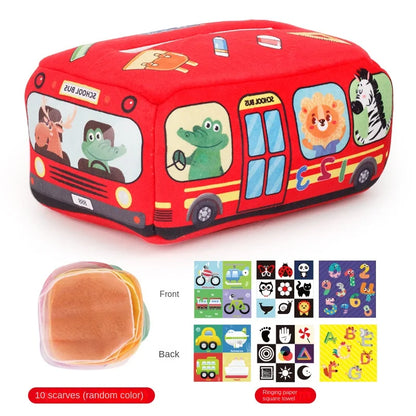 Baby Montessori Magic Tissue Box Sensory Crinkle Toy