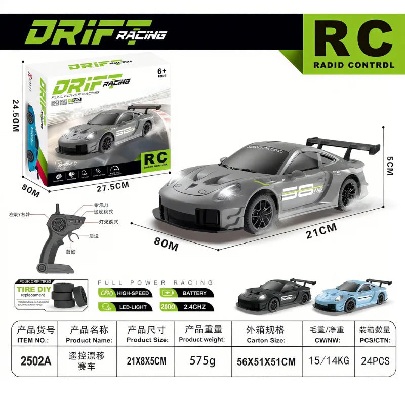 1 24 RC Drift Car - High Speed Remote Control Racing Vehicle