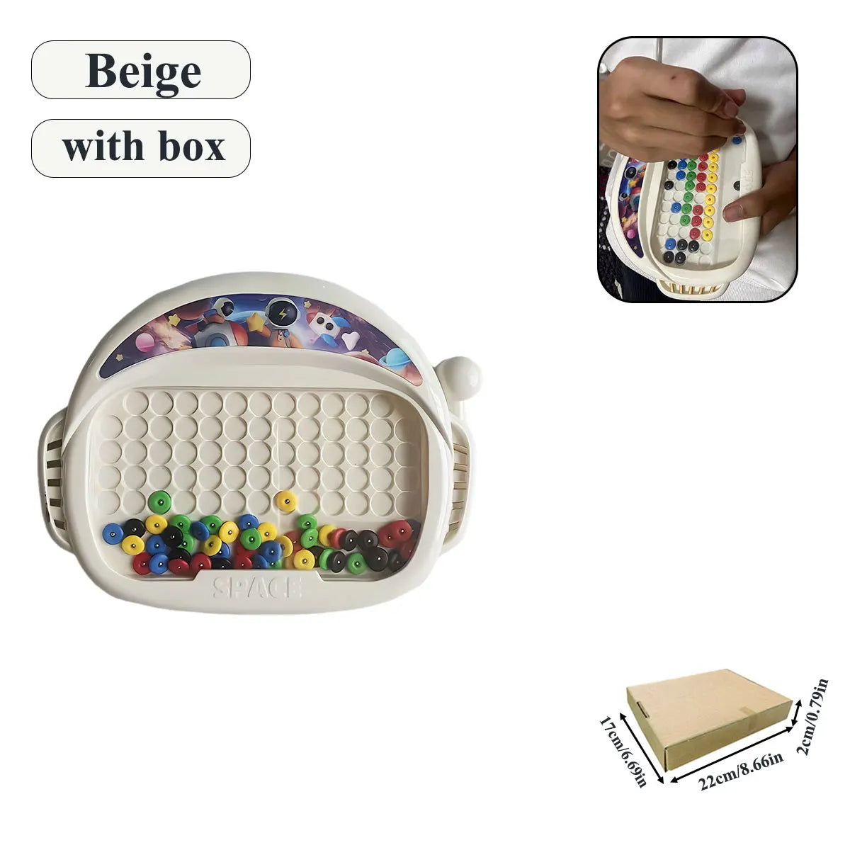 Magnetic Doodle Board for Kids Bead Drawing Sketch Pad