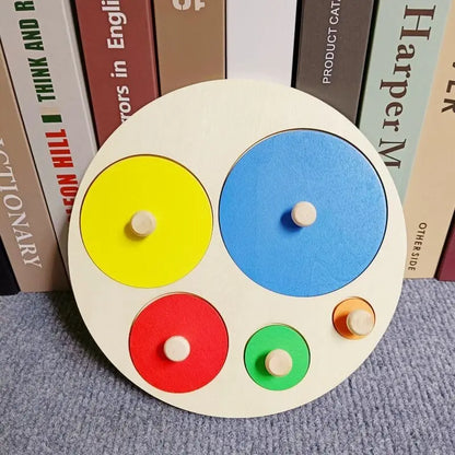 Shape Matching Toy - Montessori Wooden Toys for Children & Toddlers