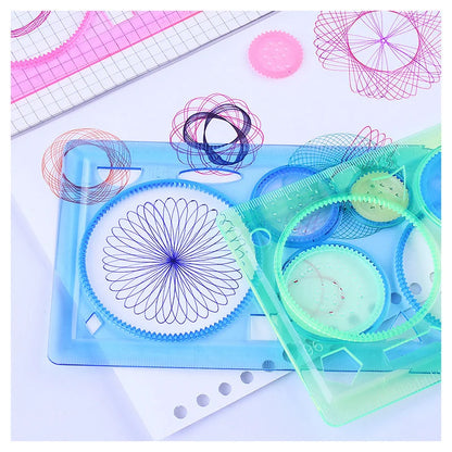 Spirograph Drawing Stencils Set Geometric Art Ruler
