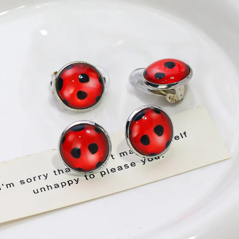 Bug Eye Masks,Gloves And Earrings Ladybird Costume Accessories Set For Kids Halloween Christmas Party Carnival Birthday Gifts