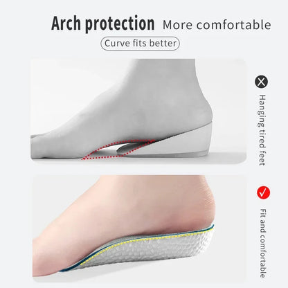 Invisible Height Increase Insoles Concealed Heel Lift Inserts