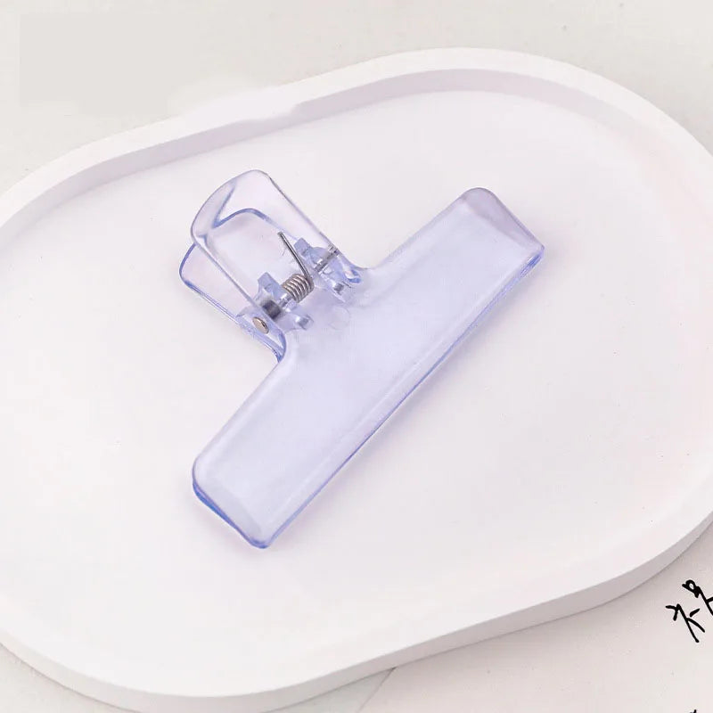 1Pc Creative Transparent Jelly Clip Storage Supplies Stationery School office supplies Storage clip