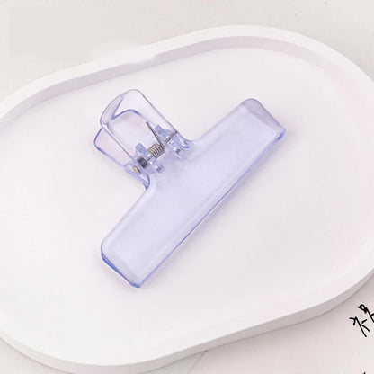 1Pc Creative Transparent Jelly Clip Storage Supplies Stationery School office supplies Storage clip