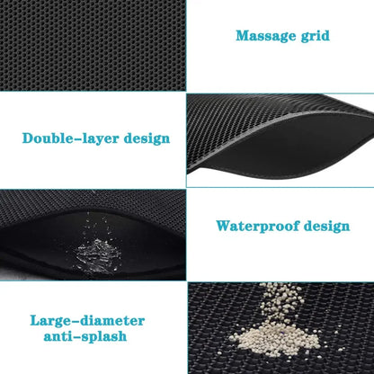 Waterproof Cat Litter Mat Double Layer Pet Litter Pad