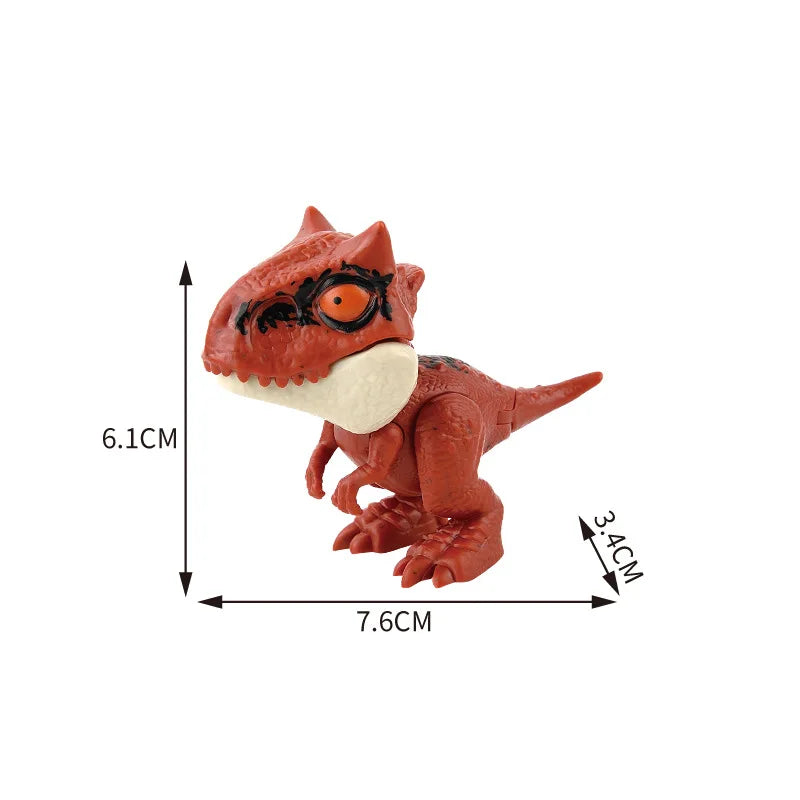 Jurassic Finger Dinosaur Triceratops Tyrannosaurus Model