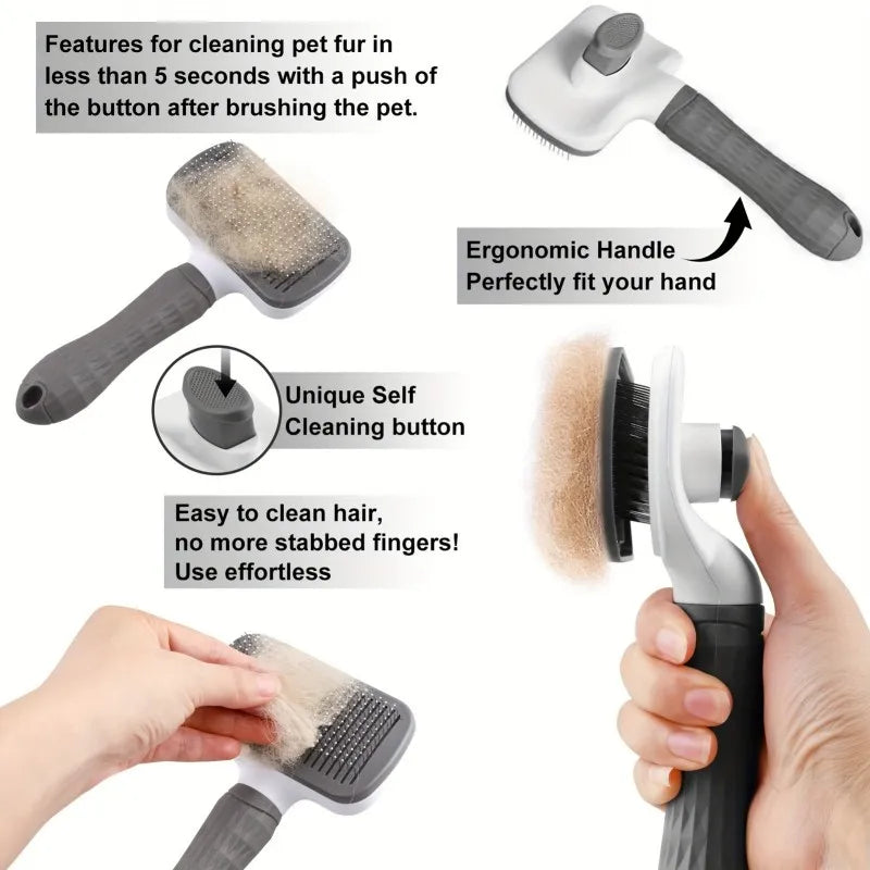 Universal Pet Detangling Brush Massaging Grooming Comb