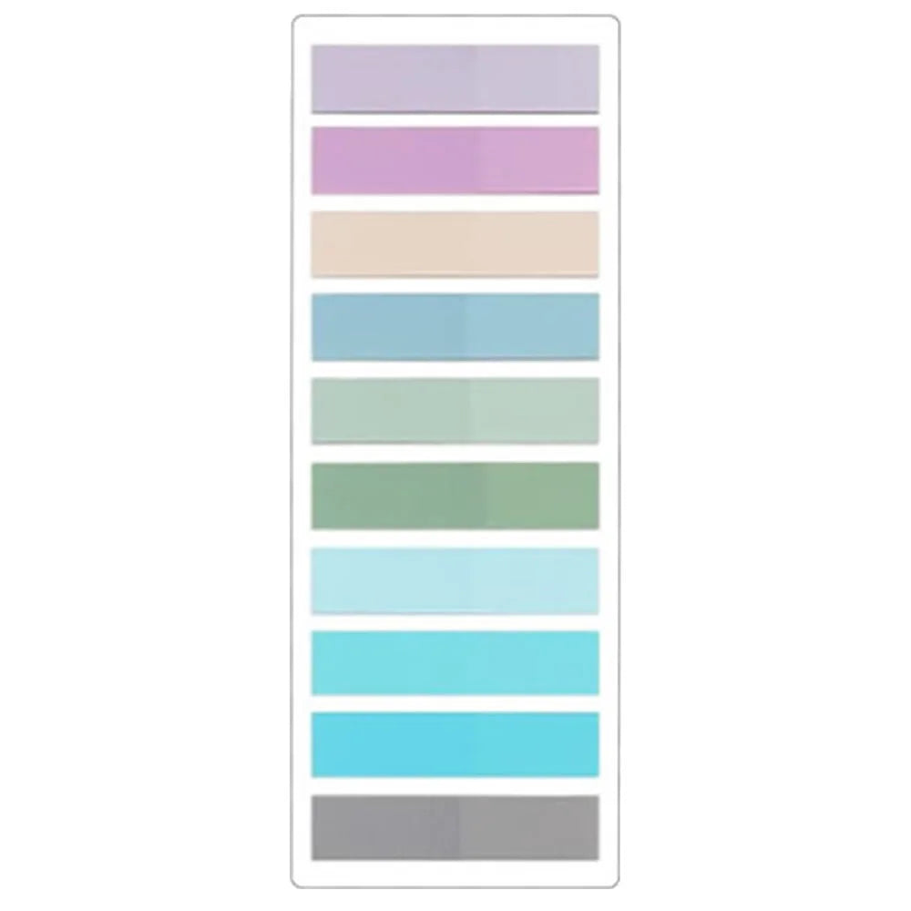 Transparent Colorful Index Sticky Note Pads Self-Adhesive