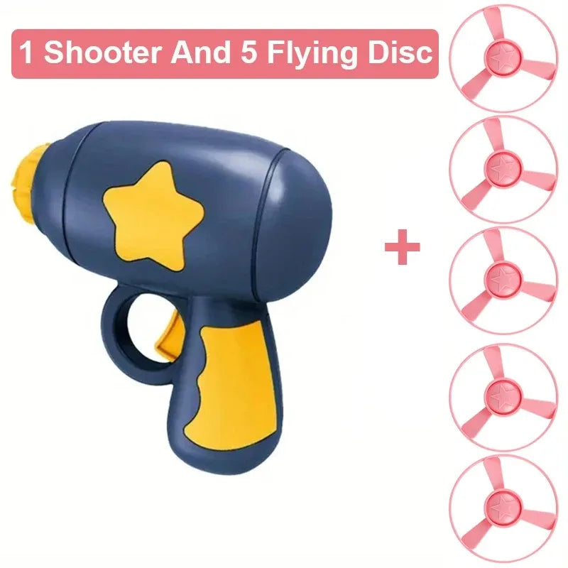 Interactive Cat Flying Disc Launcher Shooting Toy