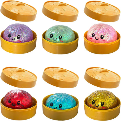 Glitter Dumpling Squishy Toy Sensory Stress Relief Fidget