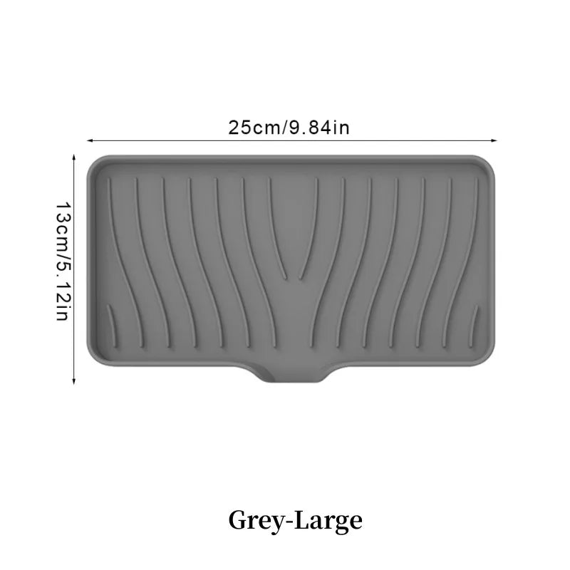 Silicone Drain Soap Box Bathroom Anti Slip Sink Tray Dish