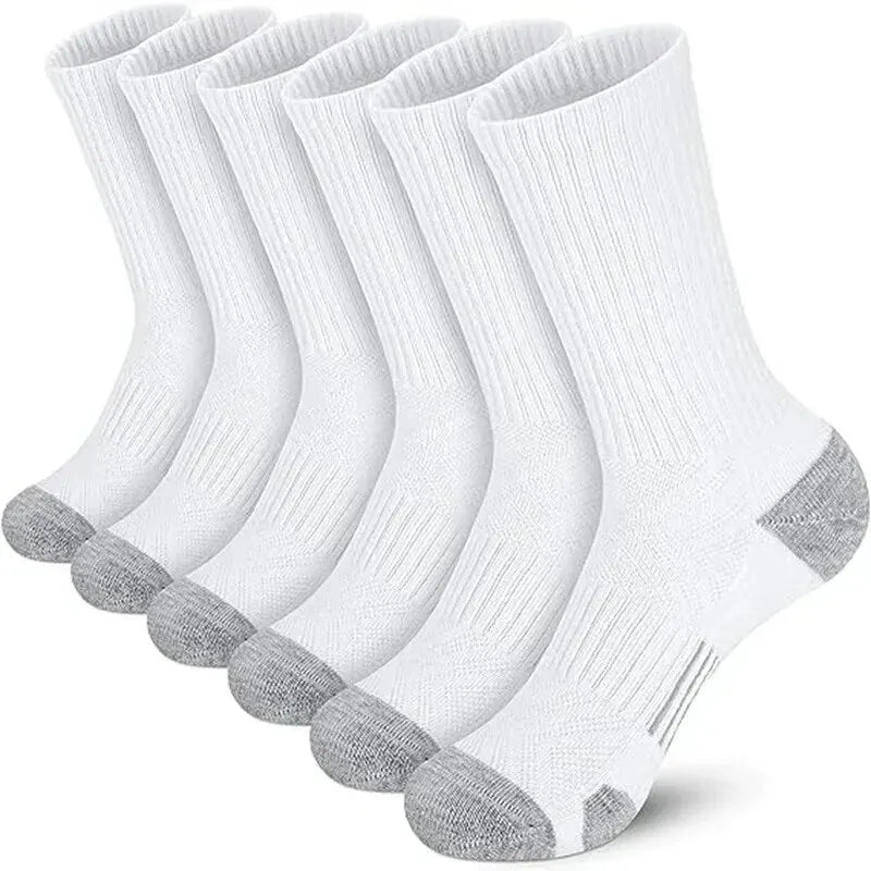 Men Non Slip Athletic Crew Socks Ground Gripping Sports