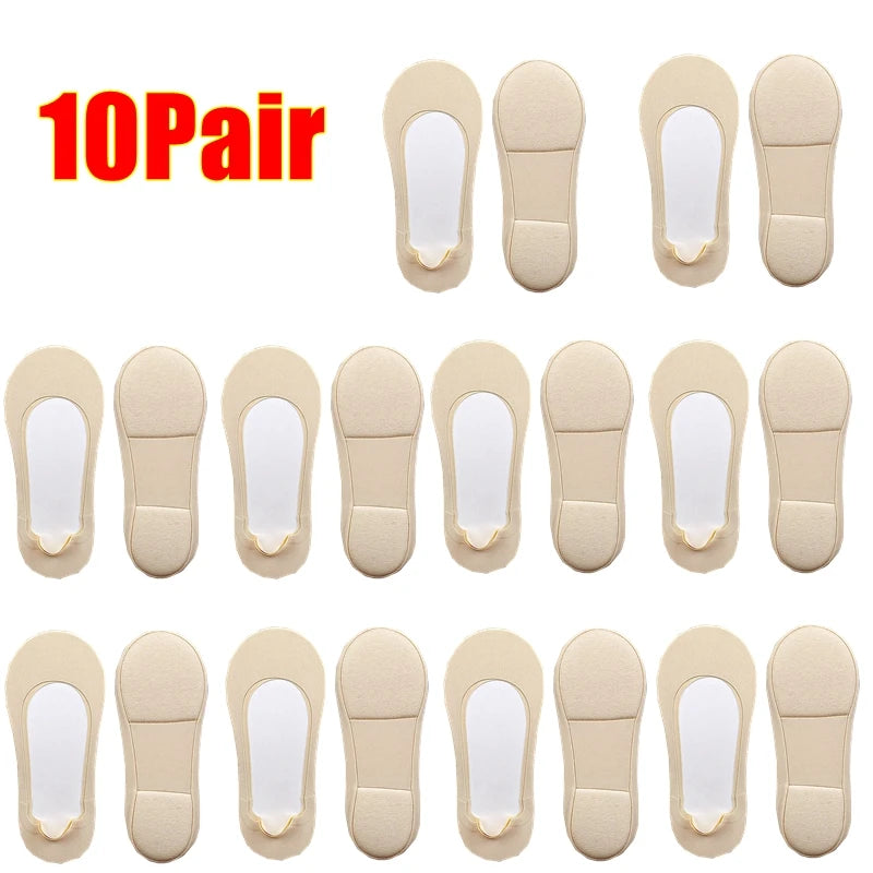 Women Boat Sock Insoles Plantar Fasciitis Cushion Liners