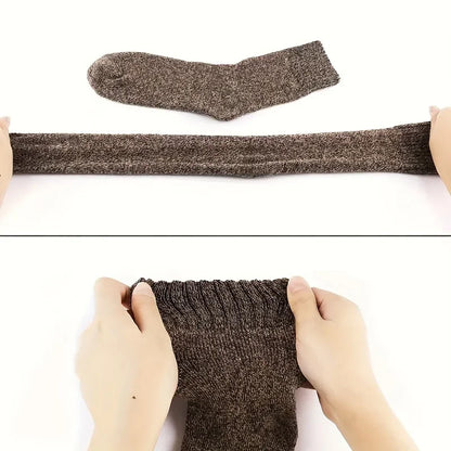 Winter Thick Warm Cashmere Socks Men Retro Snow