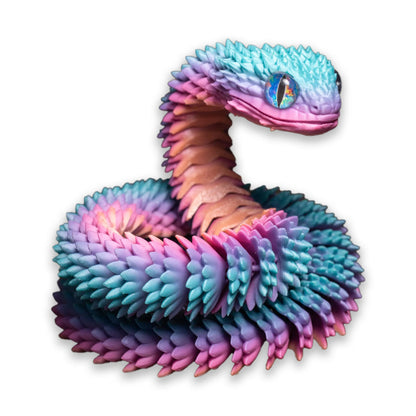 3D Printed Snake Realistic Statue Fidget Toy Desk