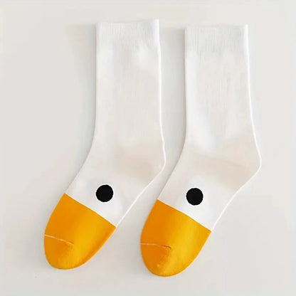 Funny Goose Breathable Women Casual Socks Cute Cartoon