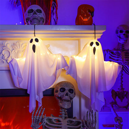 LED Hanging Ghost Light Outdoor Halloween Decor