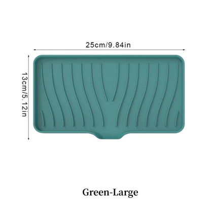 Silicone Drain Soap Box Bathroom Anti Slip Sink Tray Dish