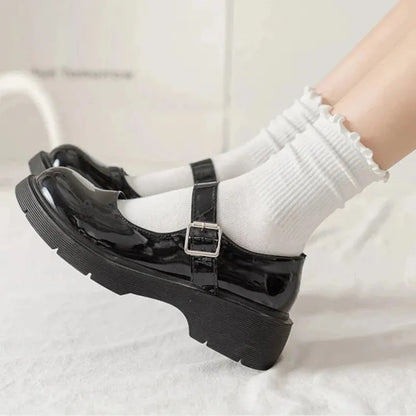 Women Ruffle Middle Tube Ankle Socks Breathable Set