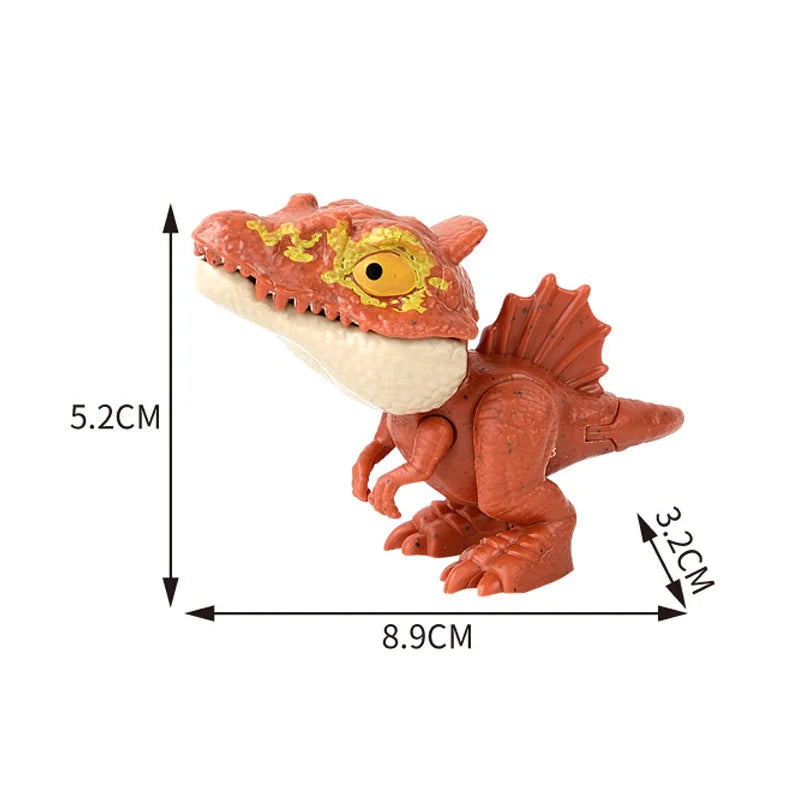 Jurassic Finger Dinosaur Triceratops Tyrannosaurus Model
