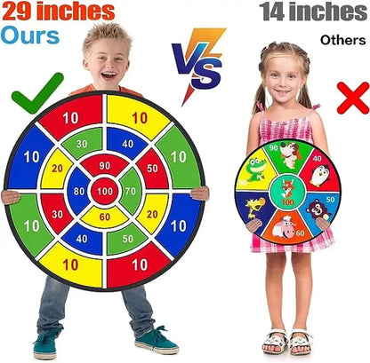 Large Sticky Ball Dart Board Family Interactive Game