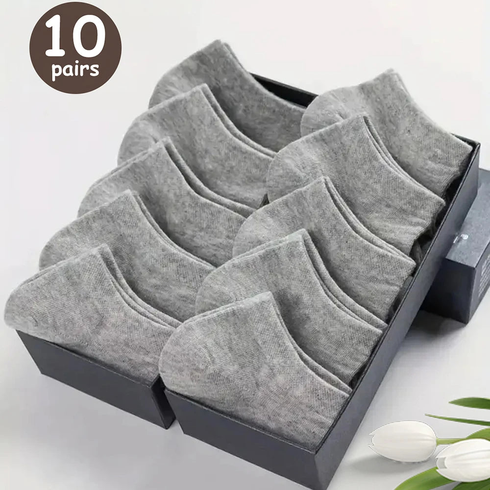 Deodorant Men's Low Cut Ankle Socks Sweat Wicking