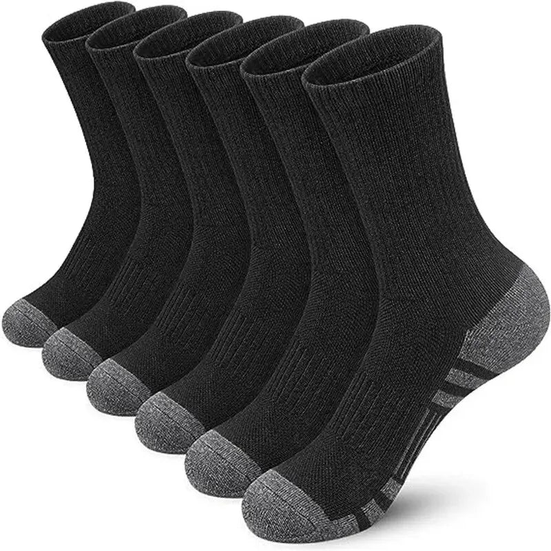 Men Non Slip Athletic Crew Socks Ground Gripping Sports