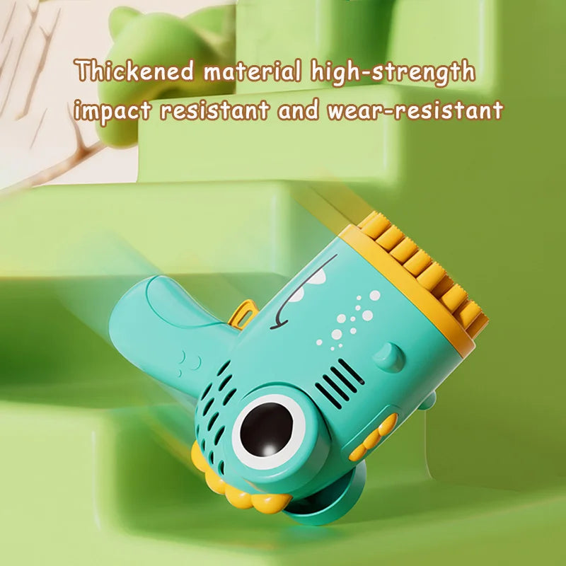 Dinosaur Bubble Machine Gun - Multi Hole Automatic Blower for Outdoor Parties