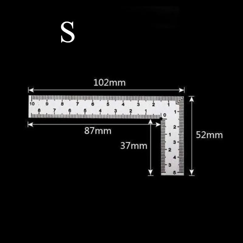 Metal Ruler Stainless Steel L Square Measuring Layout Tool