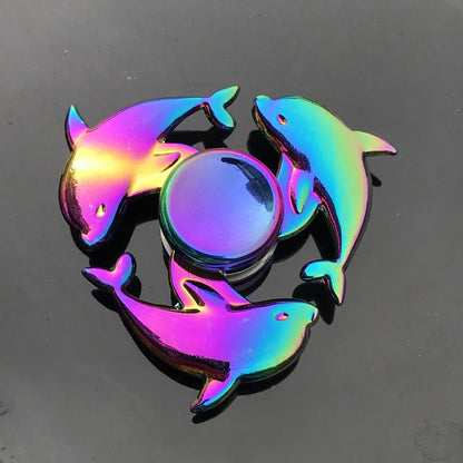 Rainbow Metal Fidget Spinner Colorful High Speed Toy