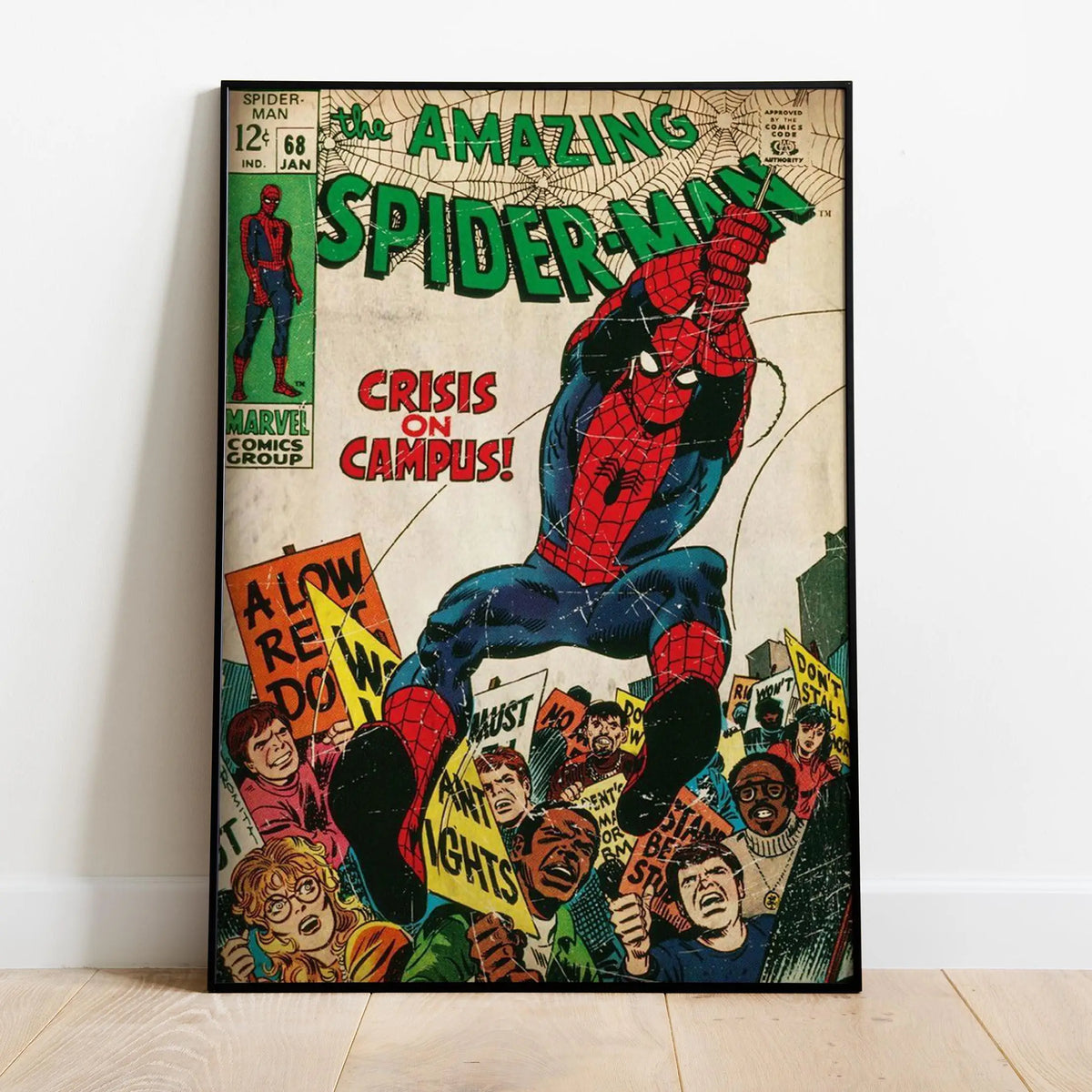 Superhero Comic Book Covers Canvas Poster Wall Art Print