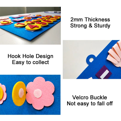 Felt Finger Numbers Math Toy - Toddler Counting Game
