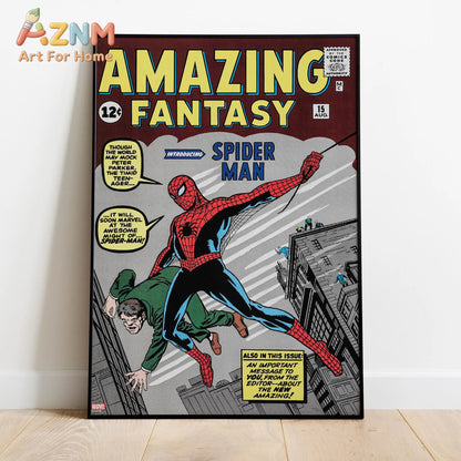 Superhero Comic Book Covers Canvas Poster Wall Art Print