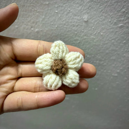 Hand Knitted Fabric Flowers DIY Sewing Craft Appliques