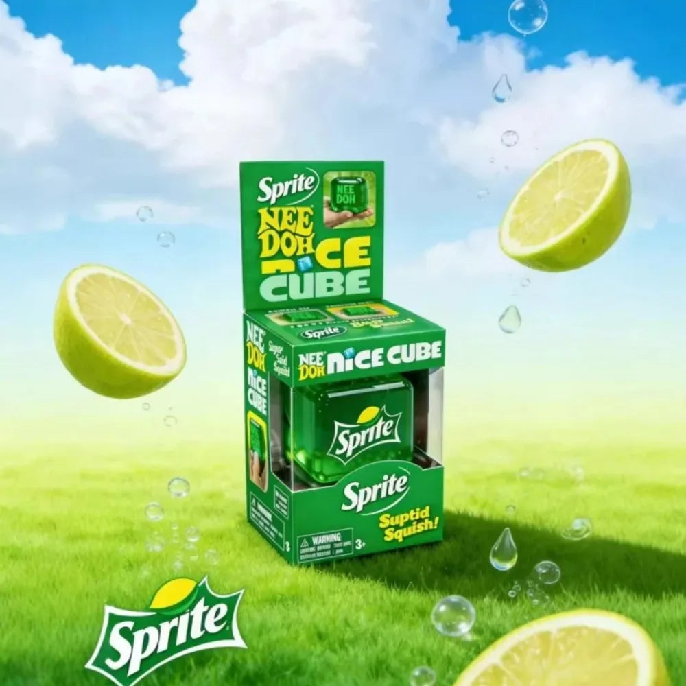 Soda Can Ice Cube Squishy Toy Soft Stress Relief Fidget