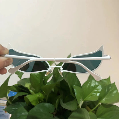 Donquixote PVC Sunglasses Doflamingo Cosplay Glasses Anime Cat Eye Sunglasses for Women Men Funny Christmas Gift Party Props