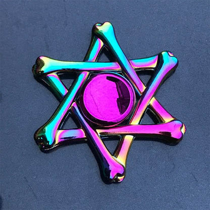 Rainbow Metal Fidget Spinner Colorful High Speed Toy