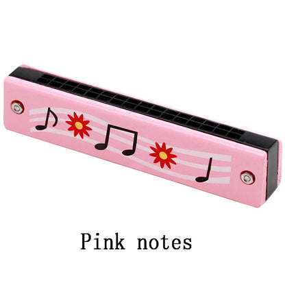 Children Wooden Harmonica Toy Beginner Music Instrument