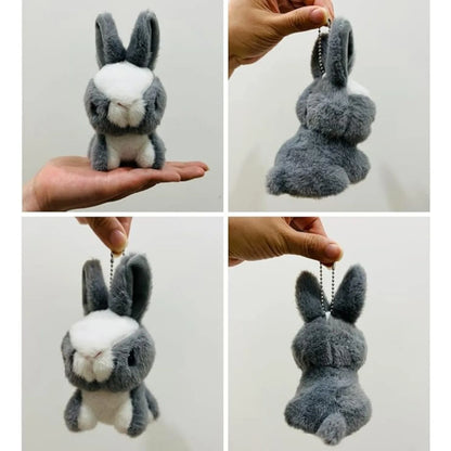 Plush Bunny Rabbit Toy Stuffed Animal Bag Pendant