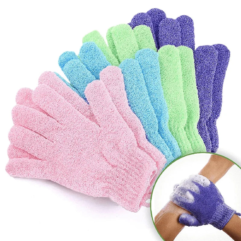 Colourful Exfoliating Gloves Bath Shower Scrub