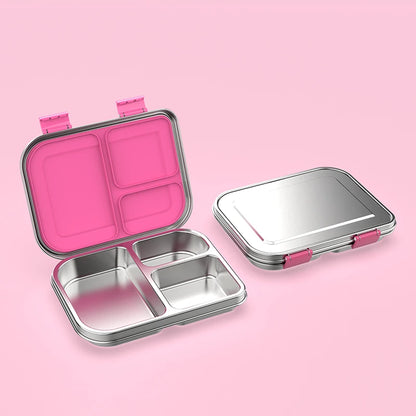 Stainless Steel Leakproof Bento Lunch Box, Sandwich Friendly, Food Safe, Compact, Perfect for Kids Lunch, Adult Lunch