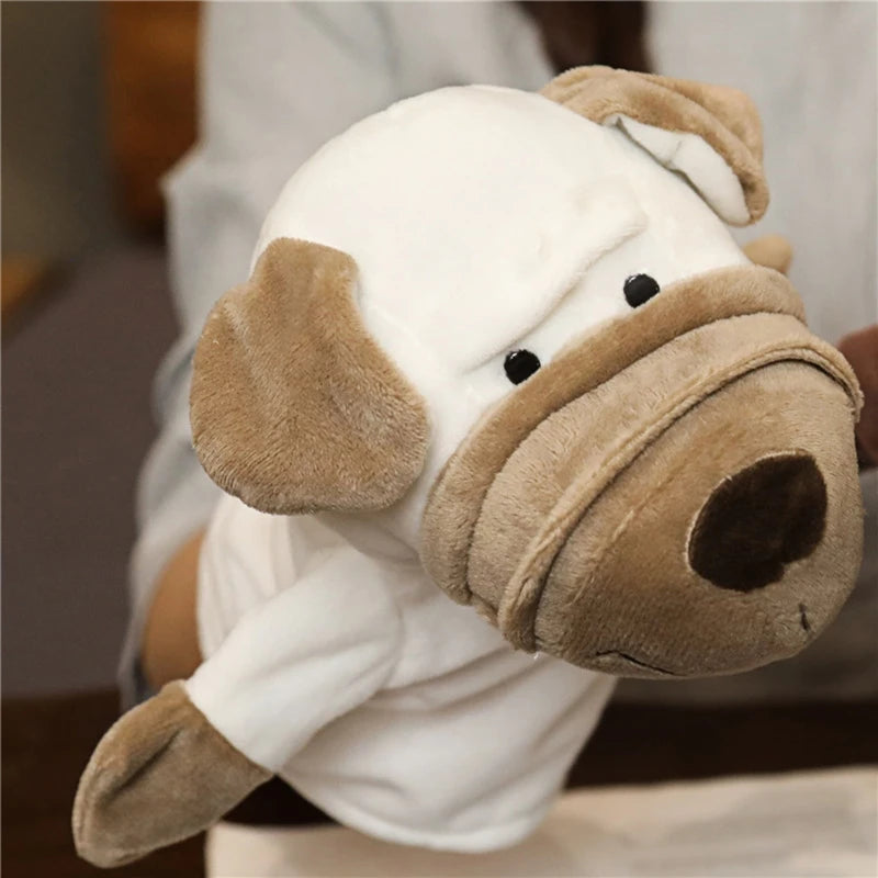 Cartoon Plush Hand Finger Puppets Family Storytelling Toy