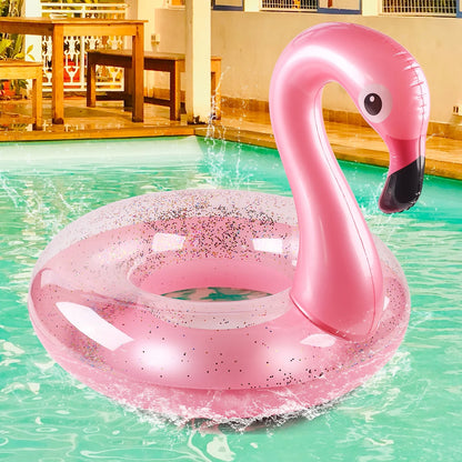 Flamingo Pool Float: Inflatable Swimming Pool Tube Summer Raft Lounger