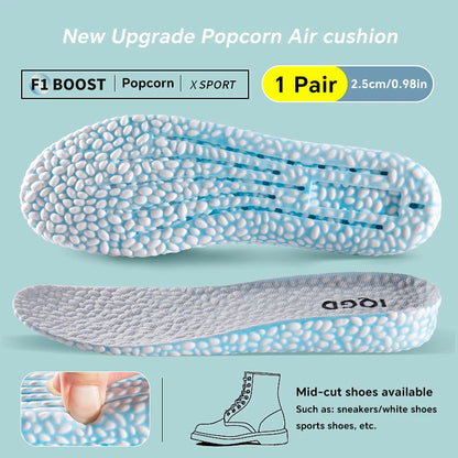 Invisible Height Increase Insoles Memory Foam Cushion