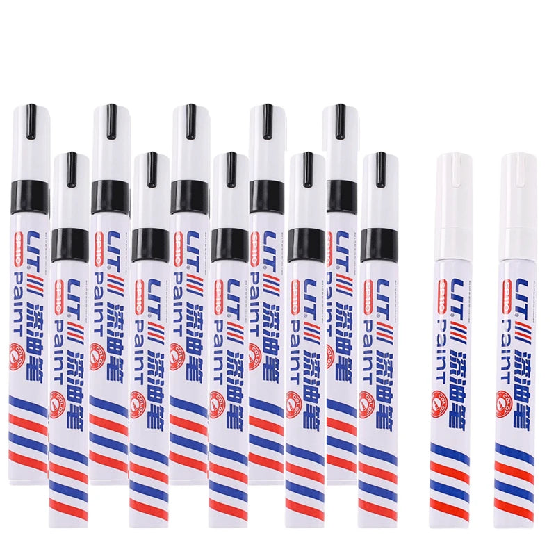 Waterproof Permanent Paint Marker Set 3mm Oil Based Pens
