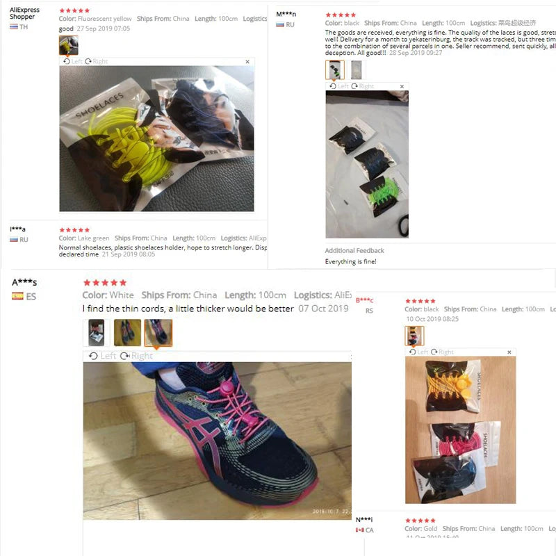 Elastic No Tie Shoe Laces Stretching Lock Lazy Shoestrings