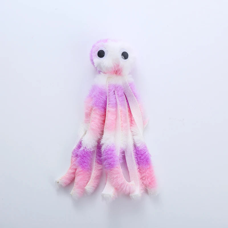 Cute Octopus Cat Plush Toy Interactive Indoor Teaser