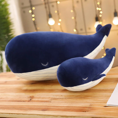 Blue Whale Plush Toy Soft Sea Animal Stuffed Fish