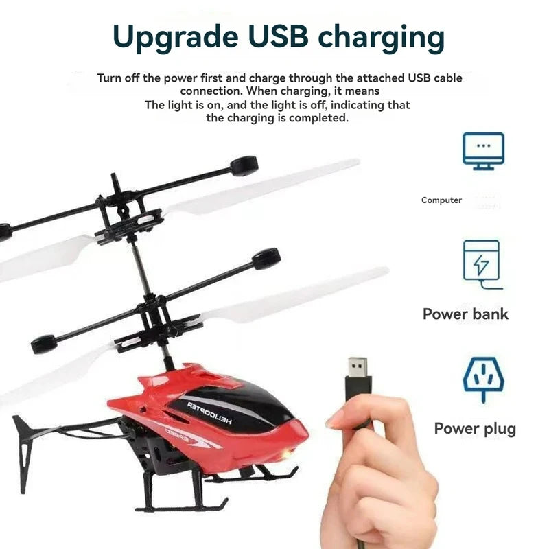 Mini Remote Control Helicopter Wireless RC Aircraft Toy